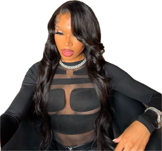 28" Natural Black Body Wave