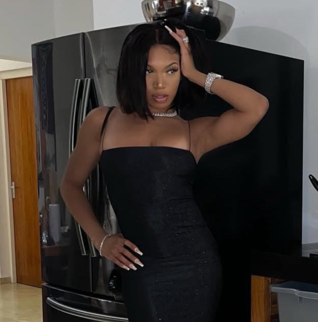 10" Natural Black Wig