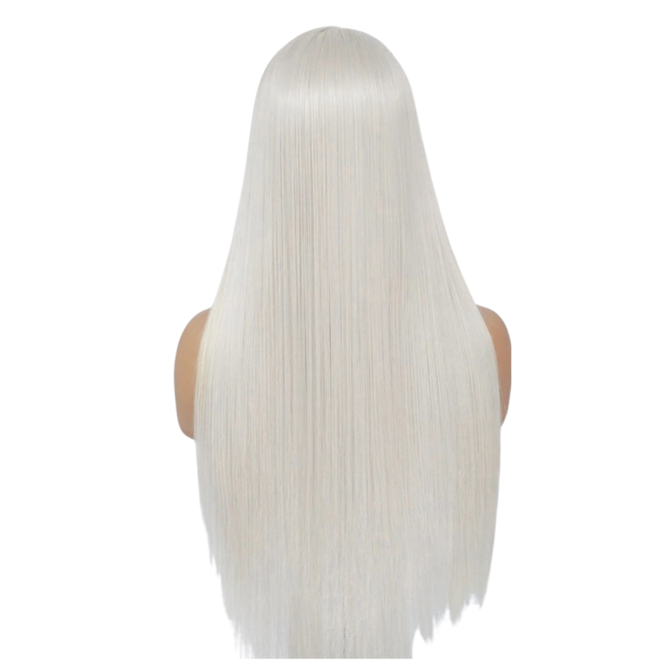 30" Platinum Blonde Wig