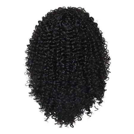 30" Natural Black Kinky Curly Wig
